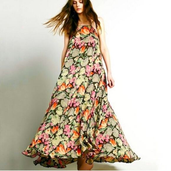 Free People FP ONE Step Into The Jungle Maxi Dress - Picture 1 of 10